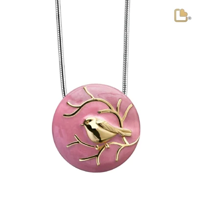 Ashanger vogel/Loveurns incl ketting