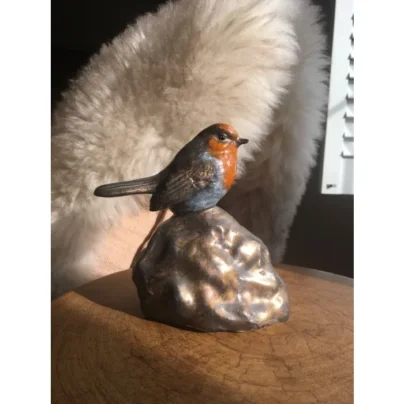 Roodborstje mini urn
