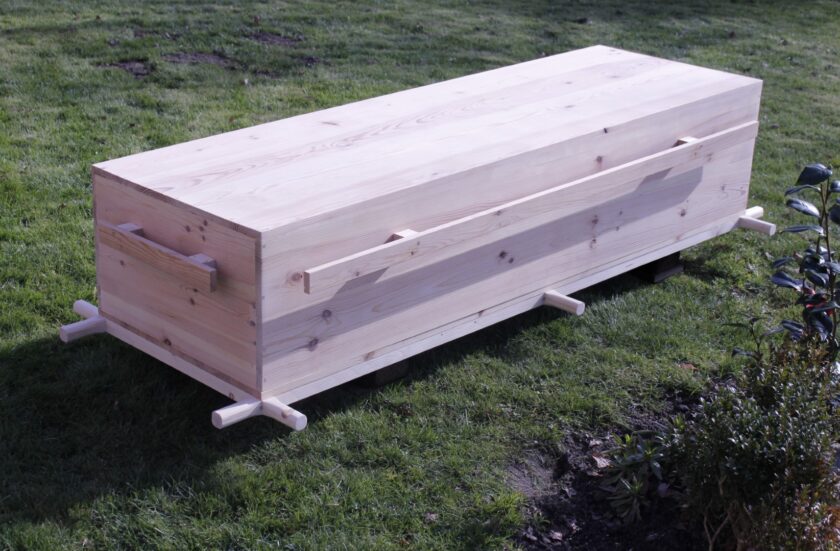 Draagbaar en kist