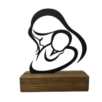 moeder met kind ,asbedel