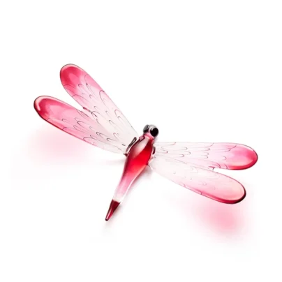 libelle , roze ,glas