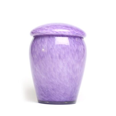 Glazen urn , 2,5 liter , Paars