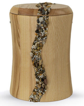 Houten urn stroming