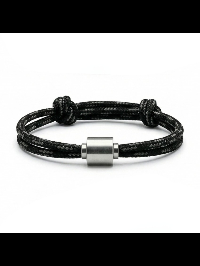 Tadblu Jubilee herenarmband black of edelstaal - Afbeelding 2