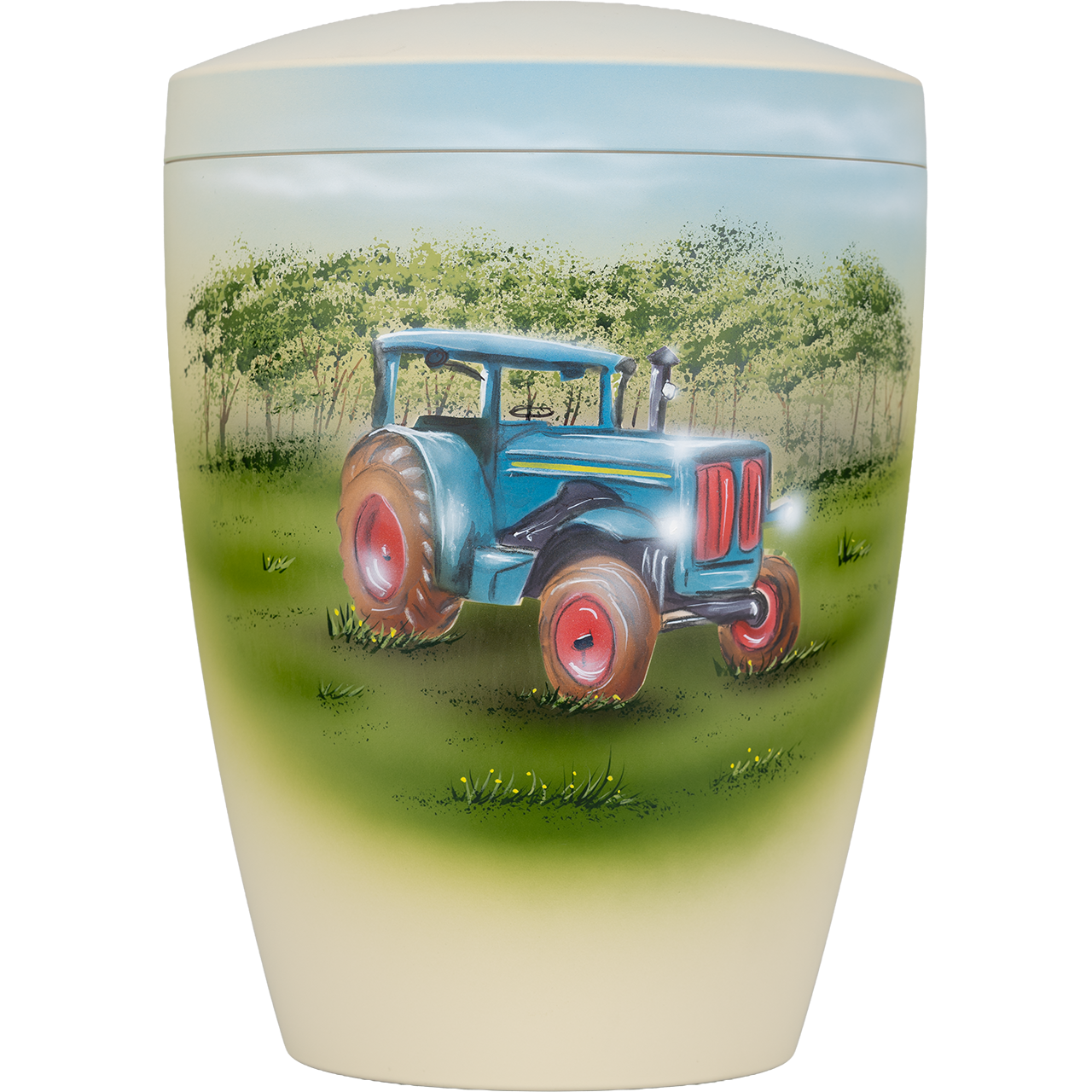 Biologische urn Tractor