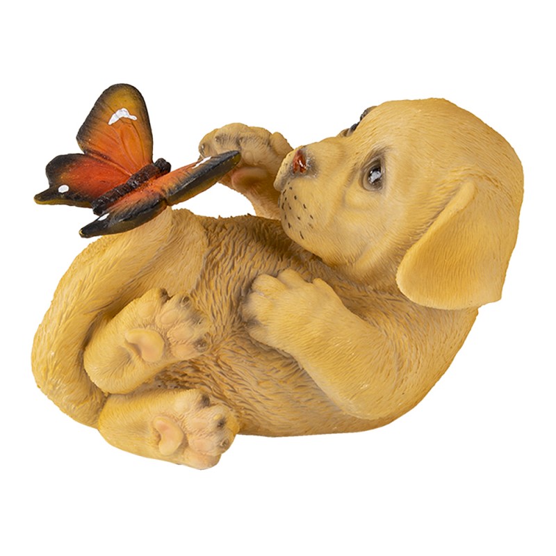 Honden beeldje met vlinder (2 uitvoeringen) - Afbeelding 2